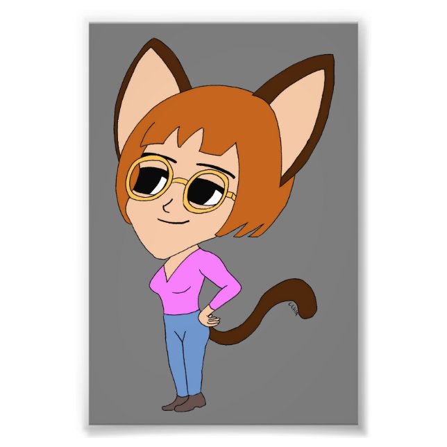 Impression Photo chibi catgirl (Devant)