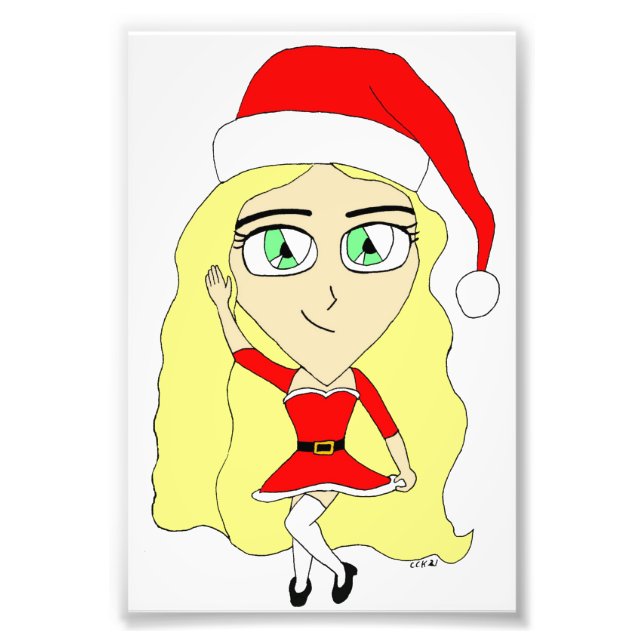 Impression Photo Chibi de Noël (Devant)