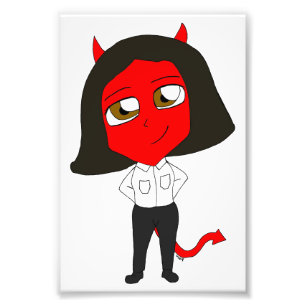 Impression Photo chibi fille diable