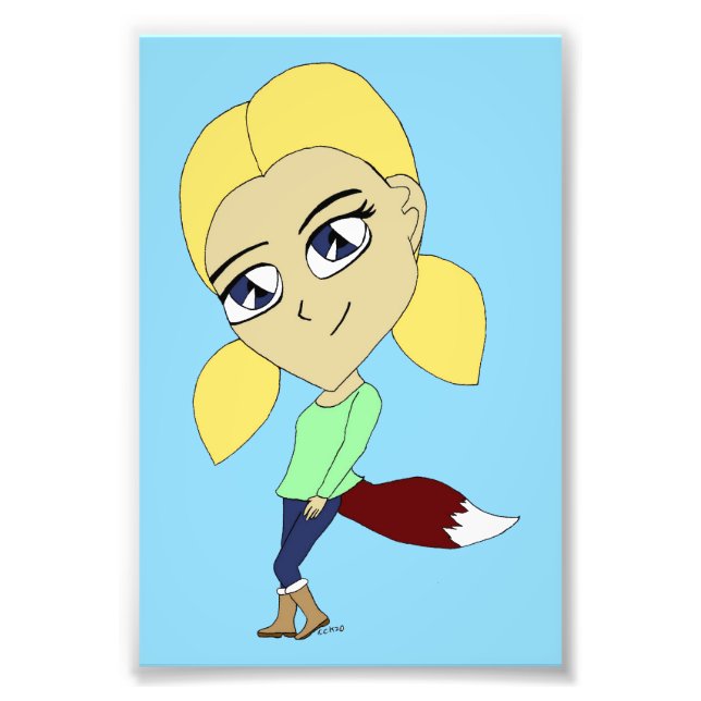 Impression Photo chibi foxy fille (Devant)