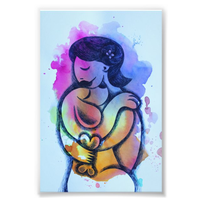 Impression Photo Chica con su perro 2 (Devant)