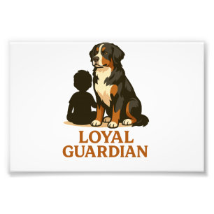 Impression Photo Chien de montagne bernois Gardien de famille loyal