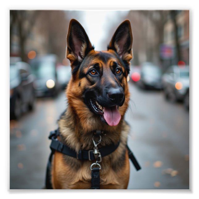 Impression Photo Chien de police (Devant)