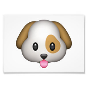 Impression Photo Chien - Emoji