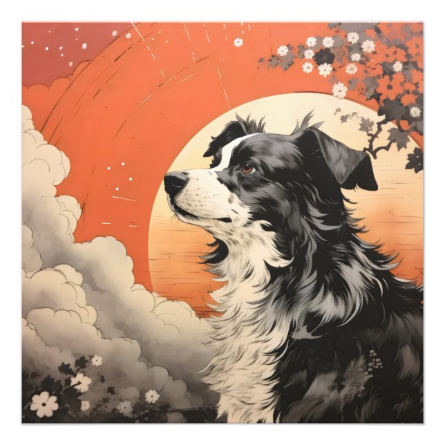Impression Photo Chien Ukiyo-e (Devant)