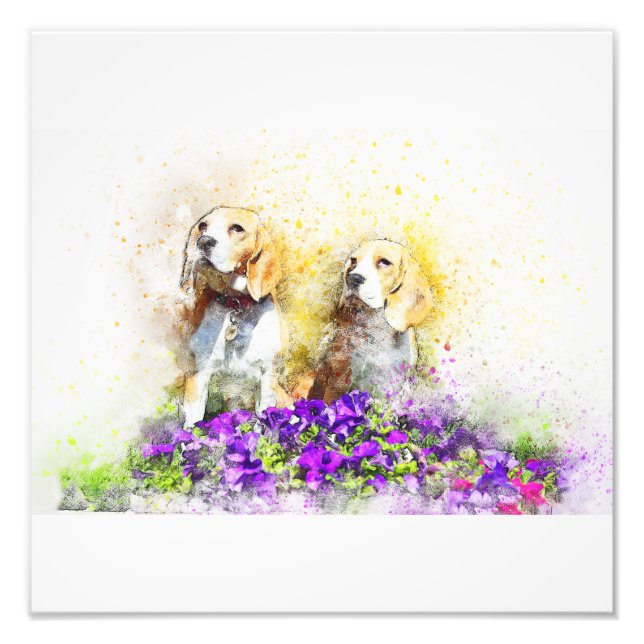 Impression Photo Chiens jumeaux (Devant)
