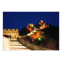 Chine, Badaling, Grande Muraille, vue de