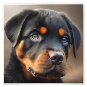 Impression Photo Chiot de Closeup Rottweiler