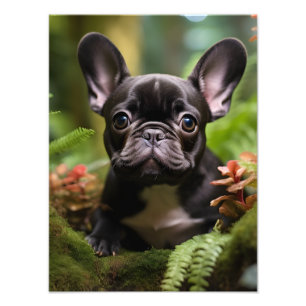 Impression Photo 🐶💛Chiot Frenchie doux dans une jungle
