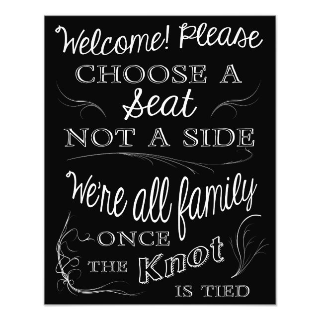 Impression Photo Choisir un siège et non un côté (Devant)