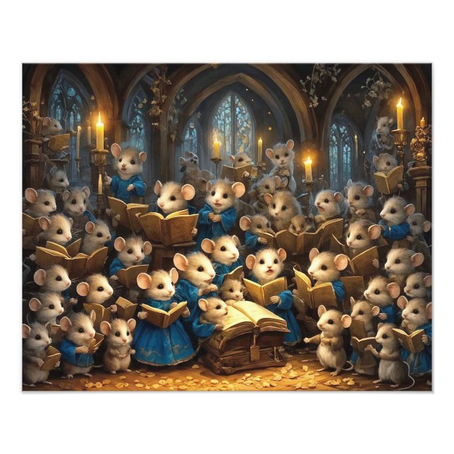 Impression Photo Chorale de souris de l'église (Devant)
