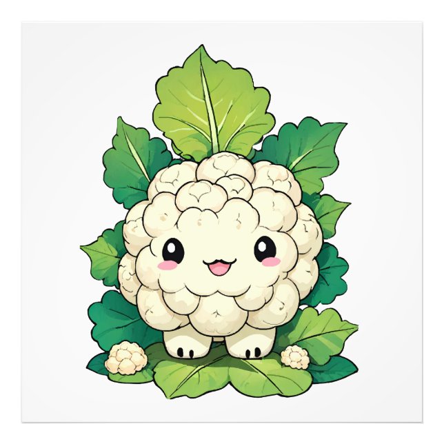 Impression Photo Chou-fleur Kawaii (Devant)