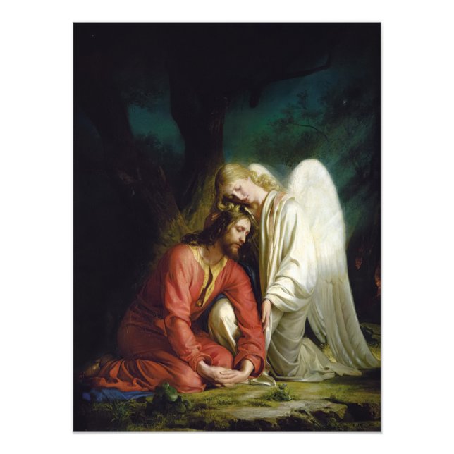 Impression Photo Christ à Gethsémani par Carl Bloch (Devant)