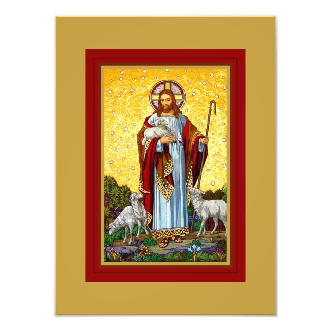 IMPRESSION PHOTO CHRIST, LA BONNE MOSAÏQUE SHEPHERD (Devant)