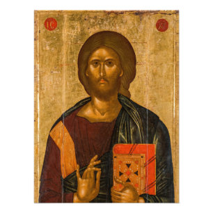 Impression Photo Christ Pantocrator par Icône byzantine