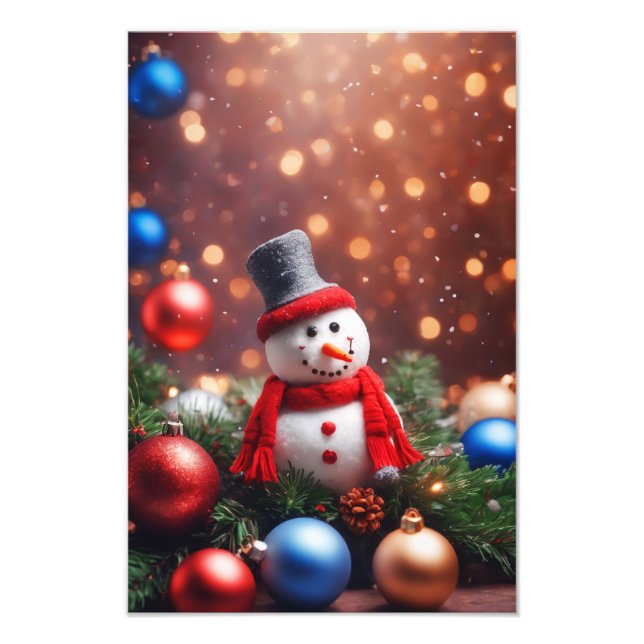Impression Photo Christmas Snowman (Devant)