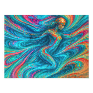 Impression Photo "Chromisca" - Portrait d'enceinte fluide