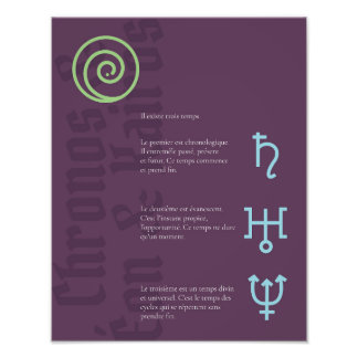 Impression Photo Chronos, Éon & Kairos