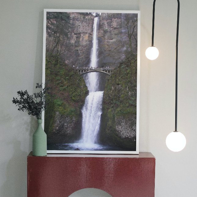 Impression Photo Chutes pittoresques en cascade de Multnomah (In Situ Framed)
