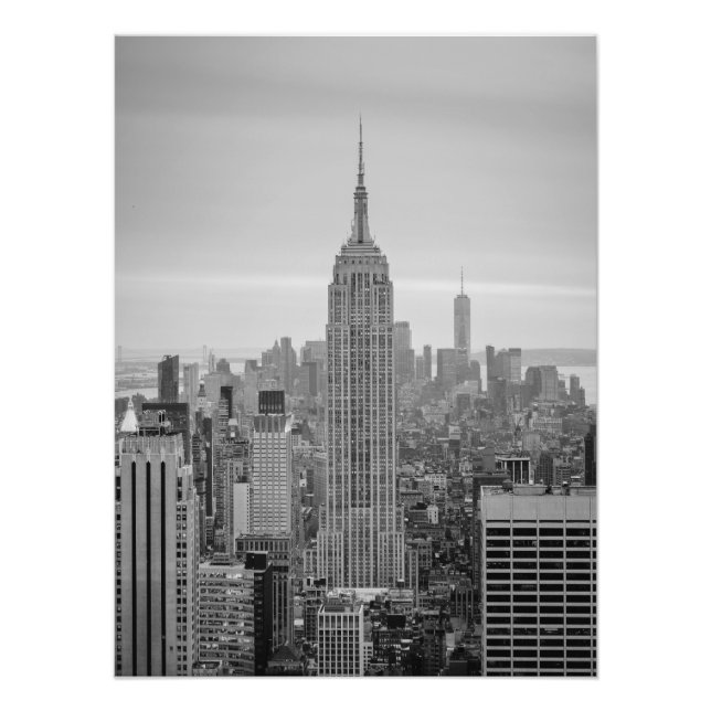 Impression Photo Ciel de New York - Empire State Building (Devant)