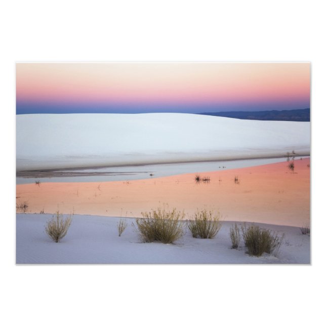 Impression Photo Ciel du crépuscule reflété dans une mare d'eau pro (Devant)
