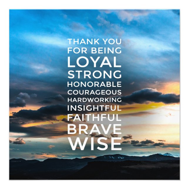 Impression Photo Cieux impériaux #3 (24x24) (Devant)