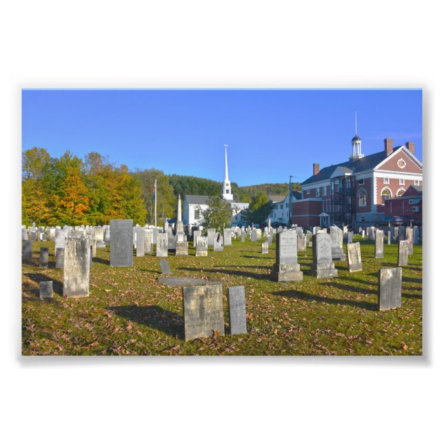 Impression Photo Cimetière Old Yard, Stowe, Vermont (Devant)