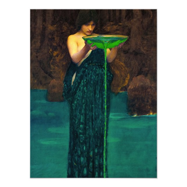 Impression Photo Circe Invidiosa par John William Waterhouse (Devant)