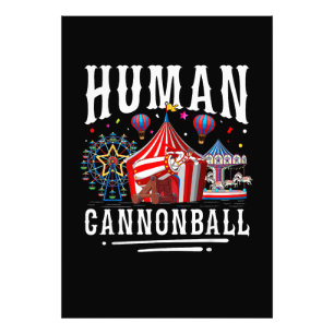 Impression Photo Cirque Carnaval Boulet de Canon Humain