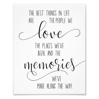 Impression Photo Citation d'amitié, Citation d'amour famille et ami