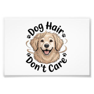 Impression Photo Citation drôle de cheveux de chien Retriever doré,