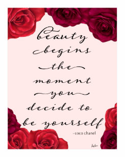 Posters Affiches Toiles Citation Rose Rouge Zazzle Fr