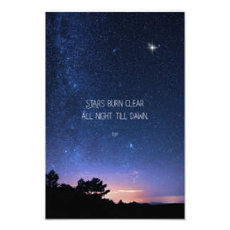 Impression Photo Citation Inspirante de Rumi sur les Étoiles