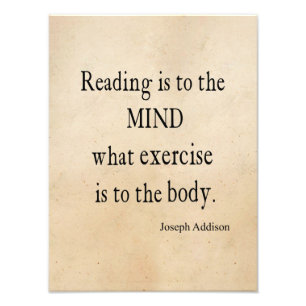 Impression Photo Citation lue par Addison beige vintage de papier