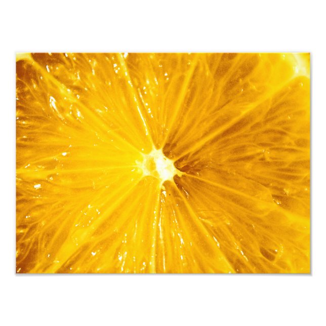 Impression Photo Citron coloré clair en gros plan (Devant)