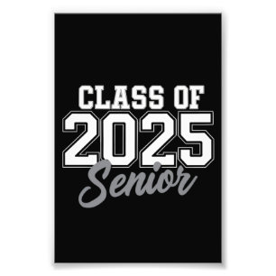 Impression Photo Classe de 2025 Senior Retour à l'école 2025 Vintag