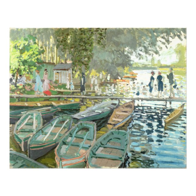 Impression Photo Claude Monet. Baignoires à La Grenouillère (Devant)