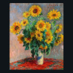 Impression Photo Claude Monet - Bouquet de tournesols<br><div class="desc">Bouquet de tournesols / Bouquet de tournois - Claude Monet, Huile sur toile, 1881</div>