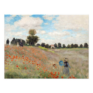 Impression Photo Claude Monet - Champ de pavot