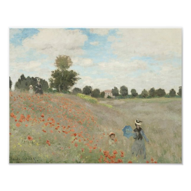 Impression Photo Claude Monet - Champ de pavot (Devant)