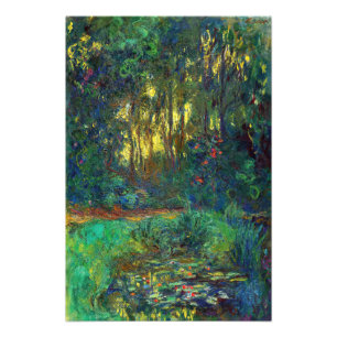 Impression Photo Claude Monet - Coin d'étang avec des nénuphars