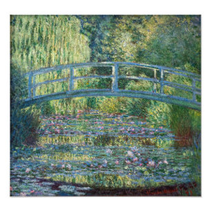 Impression Photo Claude Monet - Eau Lily étang, Harmonie verte