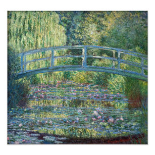 Impression Photo Claude Monet - Eau Lily étang, Harmonie verte