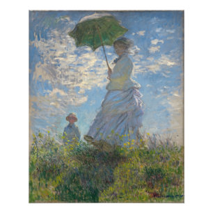 Impression Photo Claude Monet - Femme avec un parasol