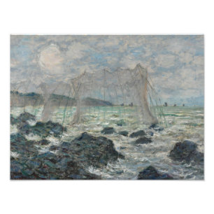 Impression Photo Claude Monet - Filets de pêche à Pourville