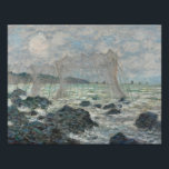 Impression Photo Claude Monet - Filets de pêche à Pourville<br><div class="desc">Filets de pêche à Pourville par Claude Monet, 1882. Claude Monet a été un fondateur de la peinture impressionniste française, et le praticien le plus cohérent et le plus prolifique de la philosophie du mouvement d'exprimer ses perceptions avant la nature, surtout en ce qui concerne la peinture paysage en plein...</div>