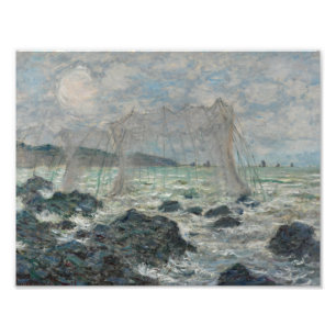 Impression Photo Claude Monet - Filets de pêche à Pourville