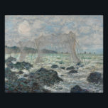 Impression Photo Claude Monet - Filets de pêche à Pourville<br><div class="desc">Filets de pêche à Pourville par Claude Monet, 1882. Claude Monet a été un fondateur de la peinture impressionniste française, et le praticien le plus cohérent et le plus prolifique de la philosophie du mouvement d'exprimer ses perceptions avant la nature, surtout en ce qui concerne la peinture paysage en plein...</div>