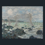 Impression Photo Claude Monet - Filets de pêche à Pourville<br><div class="desc">Filets de pêche à Pourville par Claude Monet, 1882. Claude Monet a été un fondateur de la peinture impressionniste française, et le praticien le plus cohérent et le plus prolifique de la philosophie du mouvement d'exprimer ses perceptions avant la nature, surtout en ce qui concerne la peinture paysage en plein...</div>