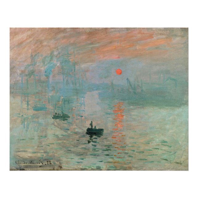 Impression Photo Claude Monet - Impressionnisme, Lever de soleil, (Devant)